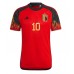 Belgien Eden Hazard #10 Replika Hjemmebanetrøje VM 2022 Kortærmet
